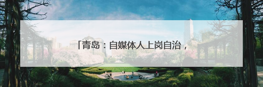 青岛：自媒体人上岗自治，激活行业规范发展新动能